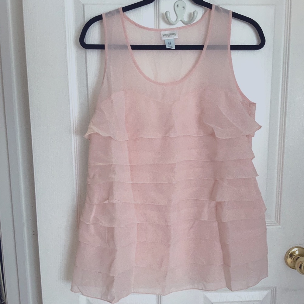 Light Pink Motherhood Maternity Summer Top